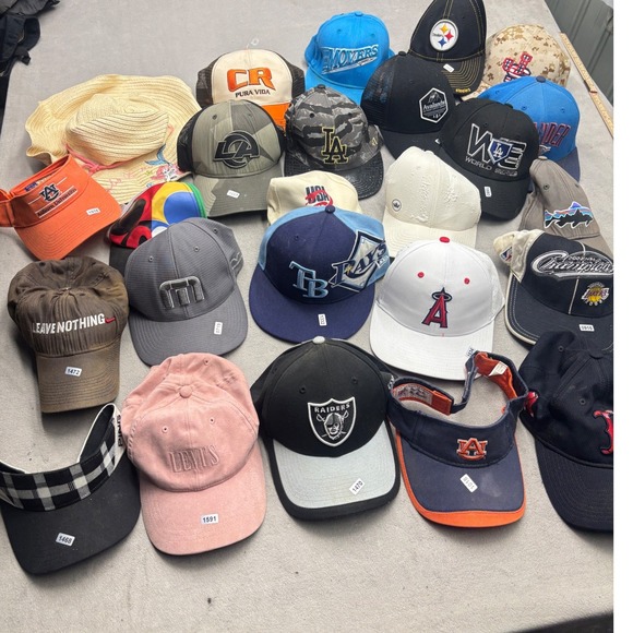 Nike Other - Huge Hat Lot 25 Nike Patagonia Levis MLB NFL NBA Snapback Trucker Visor Bundle